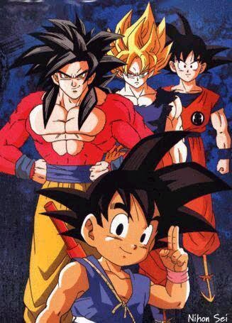 Goku SSJ4, Goku SSJ, Goku, Goku Piccolo